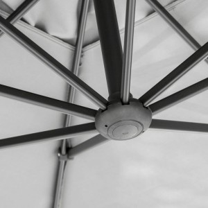 Esti&Esta Parasol ogrodowy SOLANO szary - 300 x 400 cm