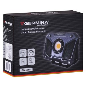 Germina Lampa akumulatorowa LIBRA z funkcją Bluetooth 15W 6500K 1200lm IP54