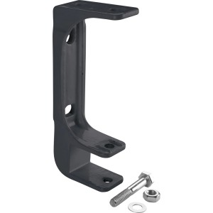 Szary stalowy uchwyt do markizy, do montażu na ścianie i suficie.