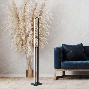 Goldlux Lampa podłogowa LED CARMEN 25W 4000K 3200lm wys. 142 cm czarna
