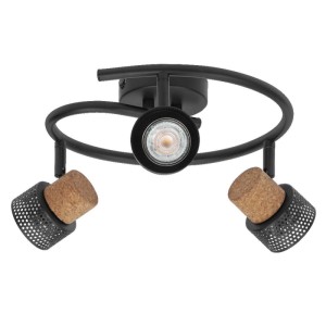 OSRAM Lampa sufitowa DECOR SPOT CORK 3xGU10 3x3.4W czarna