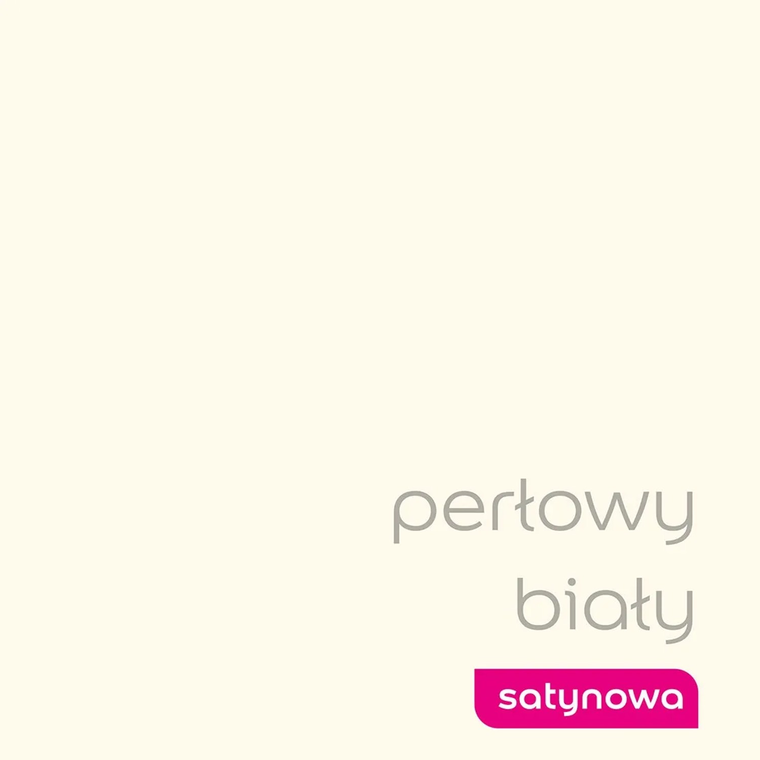 Próbka koloru t.b.t. farby do łazienki w perłowej bieli, satynowe wykończenie.