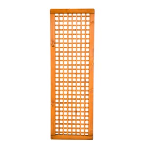 Drewniana kratka do ogrodu i pergoli, kwadratowy wzór.