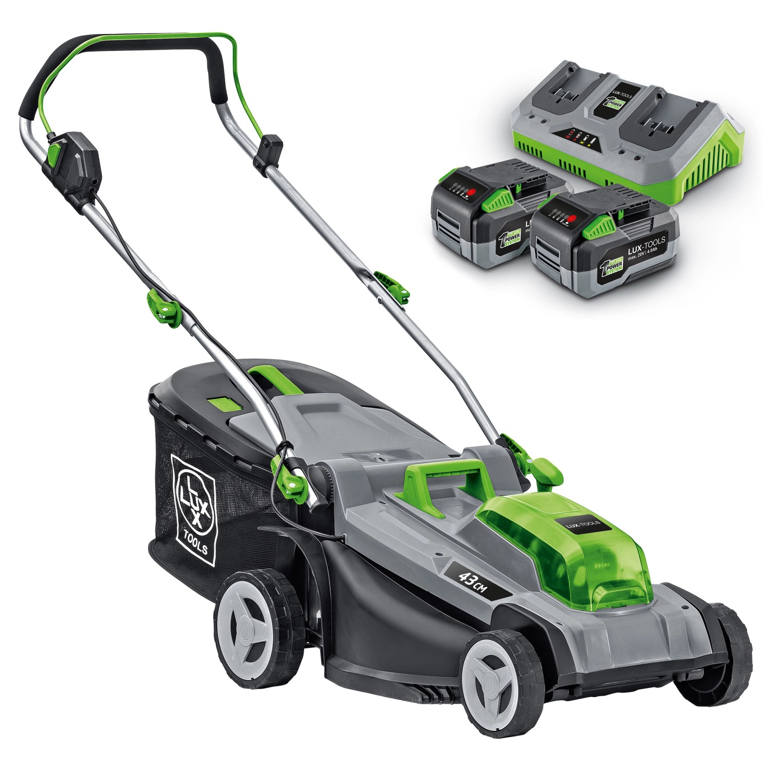 LUXTools Kosiarka akumulatorowa 2x20V kupuj w OBI