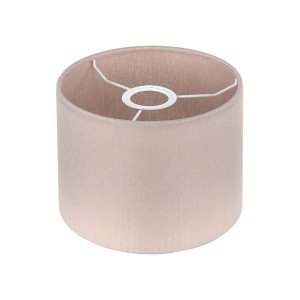 Beżowy abażur (Abażury do lamp) o cylindrycznym kształcie.