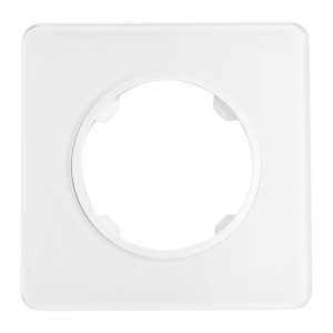 Biała ramka t.b.t. do włączników i gniazdek.