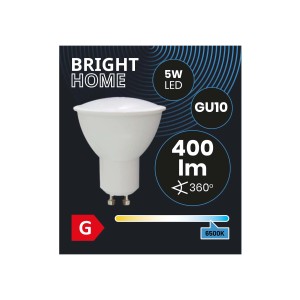 Żarówka LED t.b.t. GU10, 5W, 400 lumenów, 6500K, klasa energetyczna G.