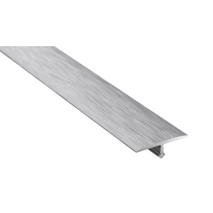 Profil przejściowy t.b.t., kolor srebrny, do wykładzin podłogowych.