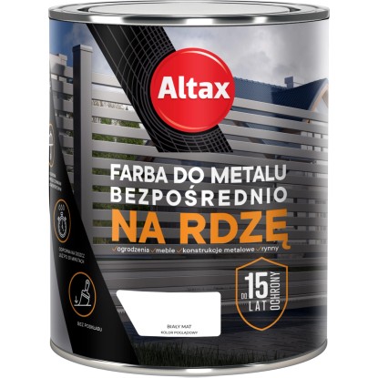 Altax Farba do metalu biały mat 750 ml