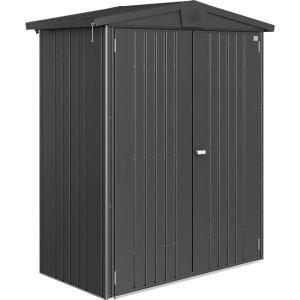 Metalowy domek narzędziowy Biohort Europa, ciemnoszary metalik, 1,3 m².