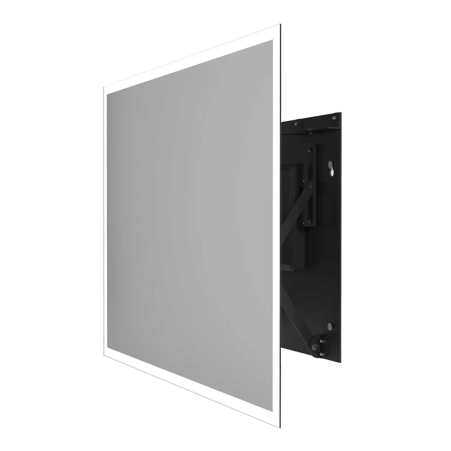 Lustro LED Style Czarne 80x60cm