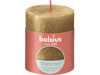 Świeca Rustic Shimmer złoty 80/68mm