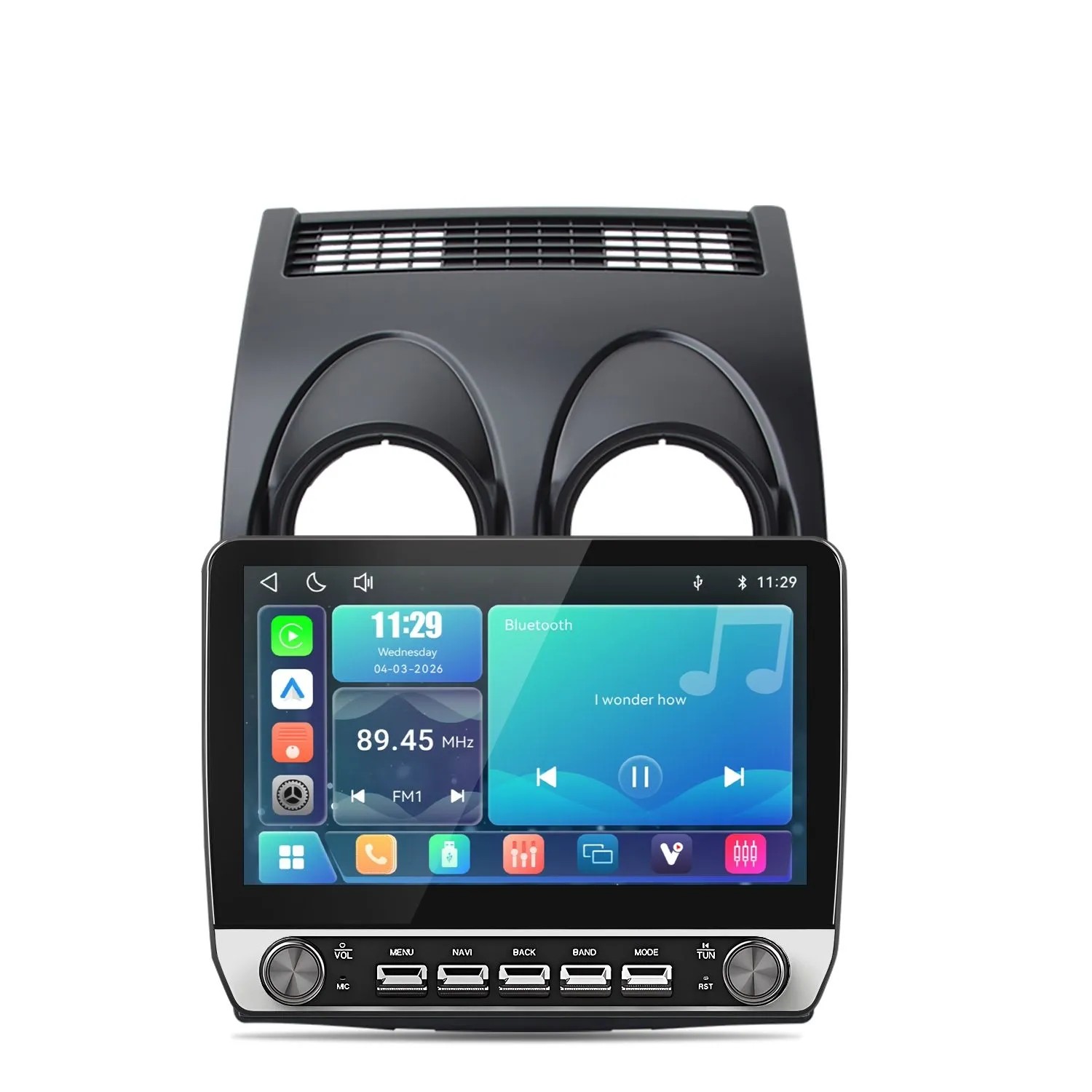 Junsun Radio Samochodowe Do Nissan Qashqai 1 J10 2006-2013 Linux Mit Tasten + Drehknopf