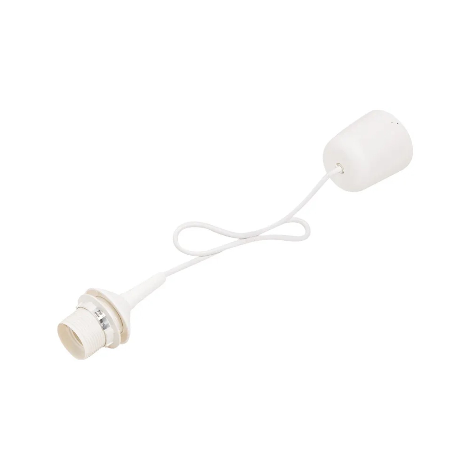 LUX-TOOLS Zestaw oświetleniowy E27 biały, kabel 80 cm