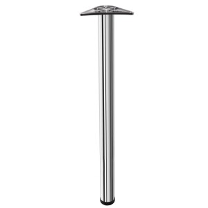 Chromowana noga meblowa t.b.t. z metalu, idealna do projektów mebli DIY.