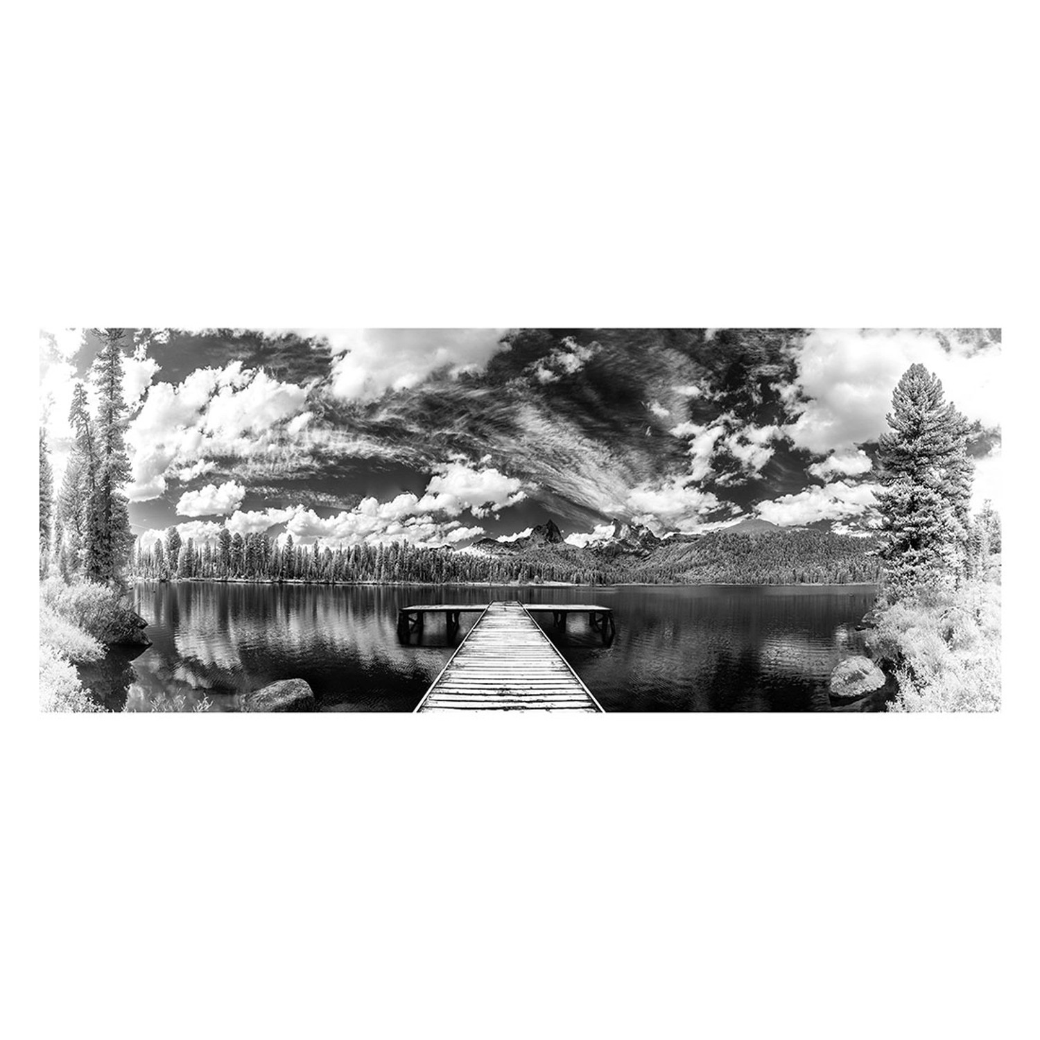Obraz Canvas BLACK & WHITE LANDSCAPE 60 x 150 cm