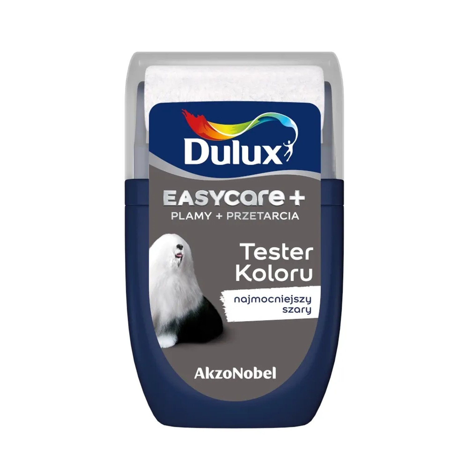 Tester farby Dulux EasyCare+ najmocniejszy szary 30 ml