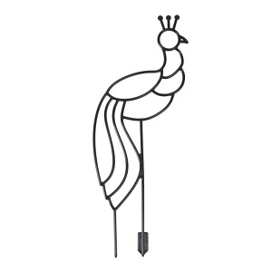 Dekoracyjny paw t.b.t. jako ozdoba do rabat, dekoracja ogrodowa, akcesorium do doniczek.