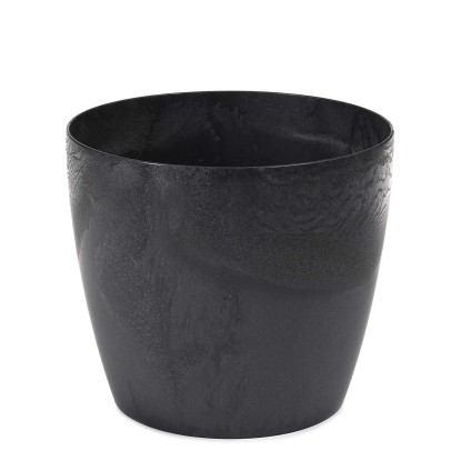 Osłonka Magnolia czarna beton recycled - 36 cm