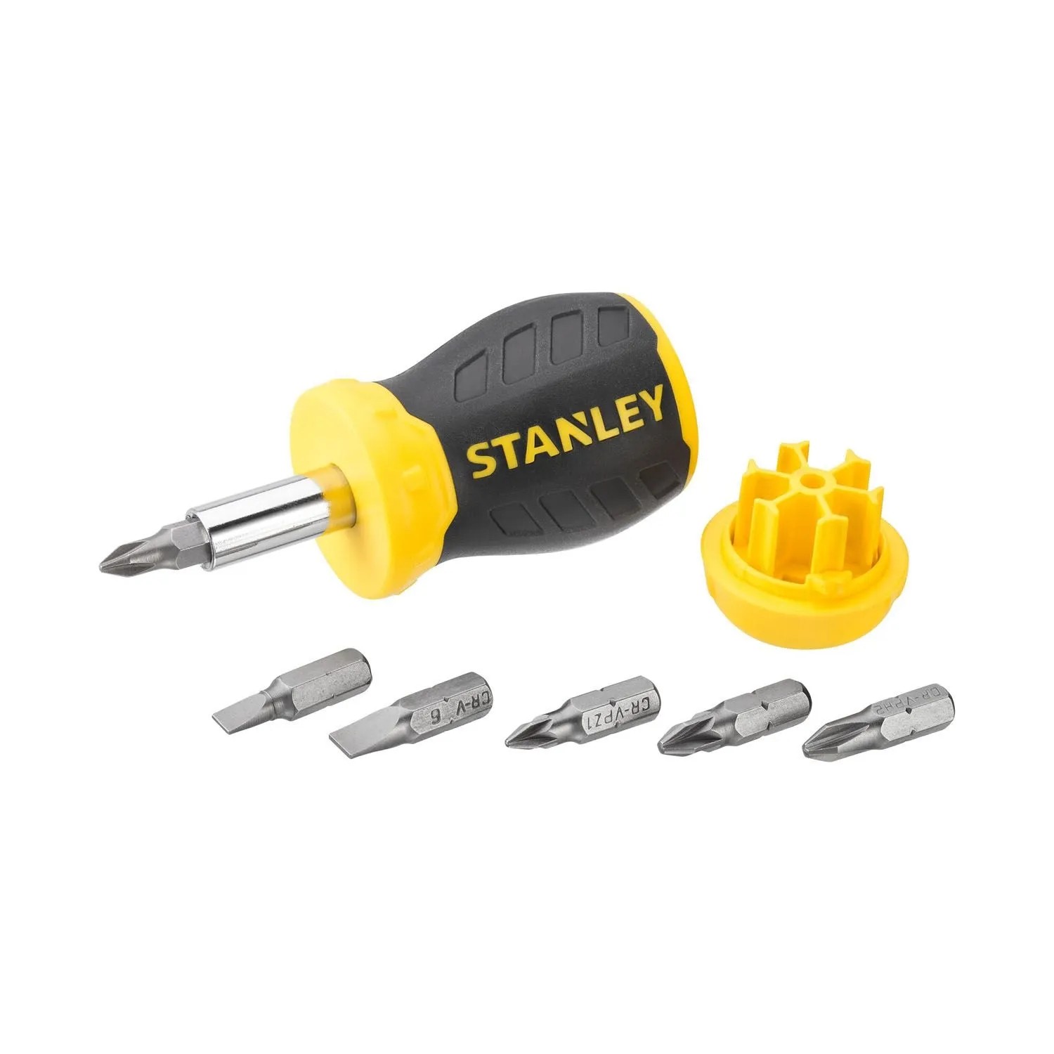 Stanley Wkrętak Multibit krótki + 6 szt. bitów