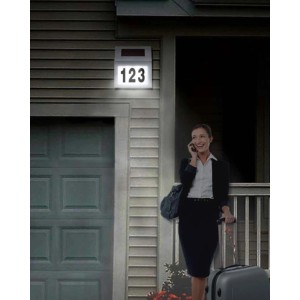 Düwi Solarny numer posesji BROY CHROME 2700K 5lm chrom