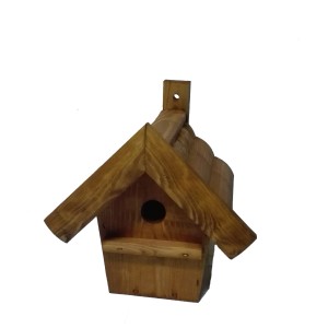 Kup drewniany karmnik dla ptaków do ogrodu.