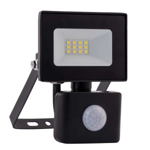 Germina Naświetlacz LED CRUX z sensorem 10W 6000K 900lm IP65 czarny