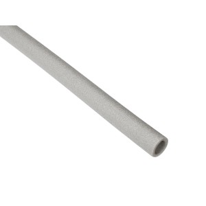 Szara izolacja rur do materiałów budowlanych.