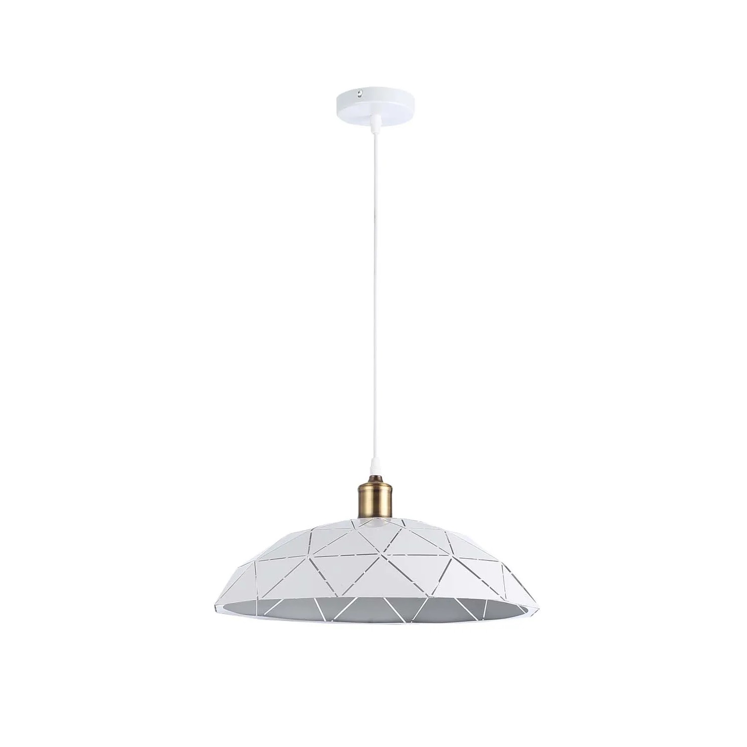 DPM Oprawa wisząca DALIA 1xE27 60W biel+miedź