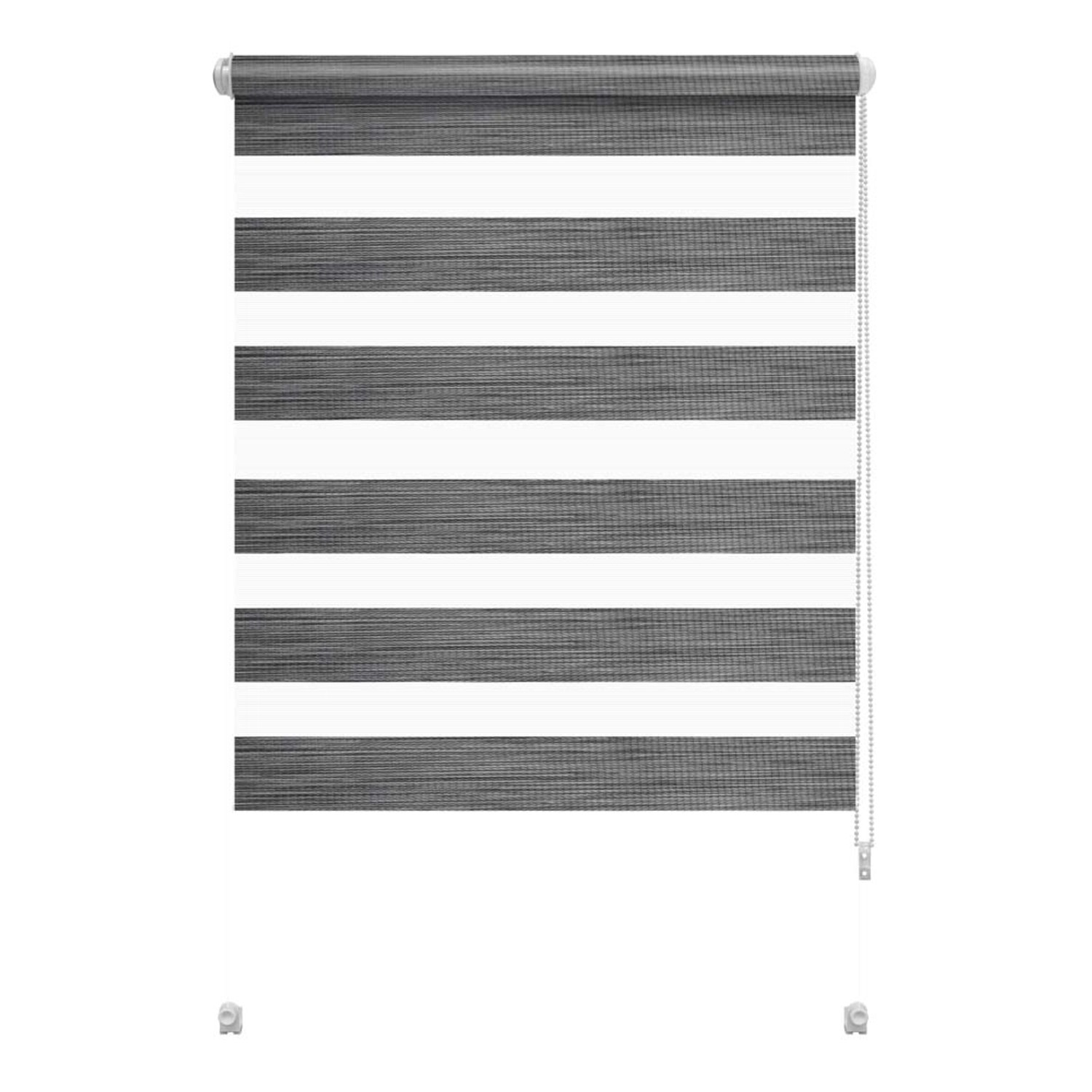 Mini roleta SMART SILVALIN Dzień/noc szara 68 cm x 215 cm