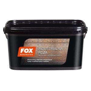 Farba efektowa t.b.t. w czarnym wiadrze.