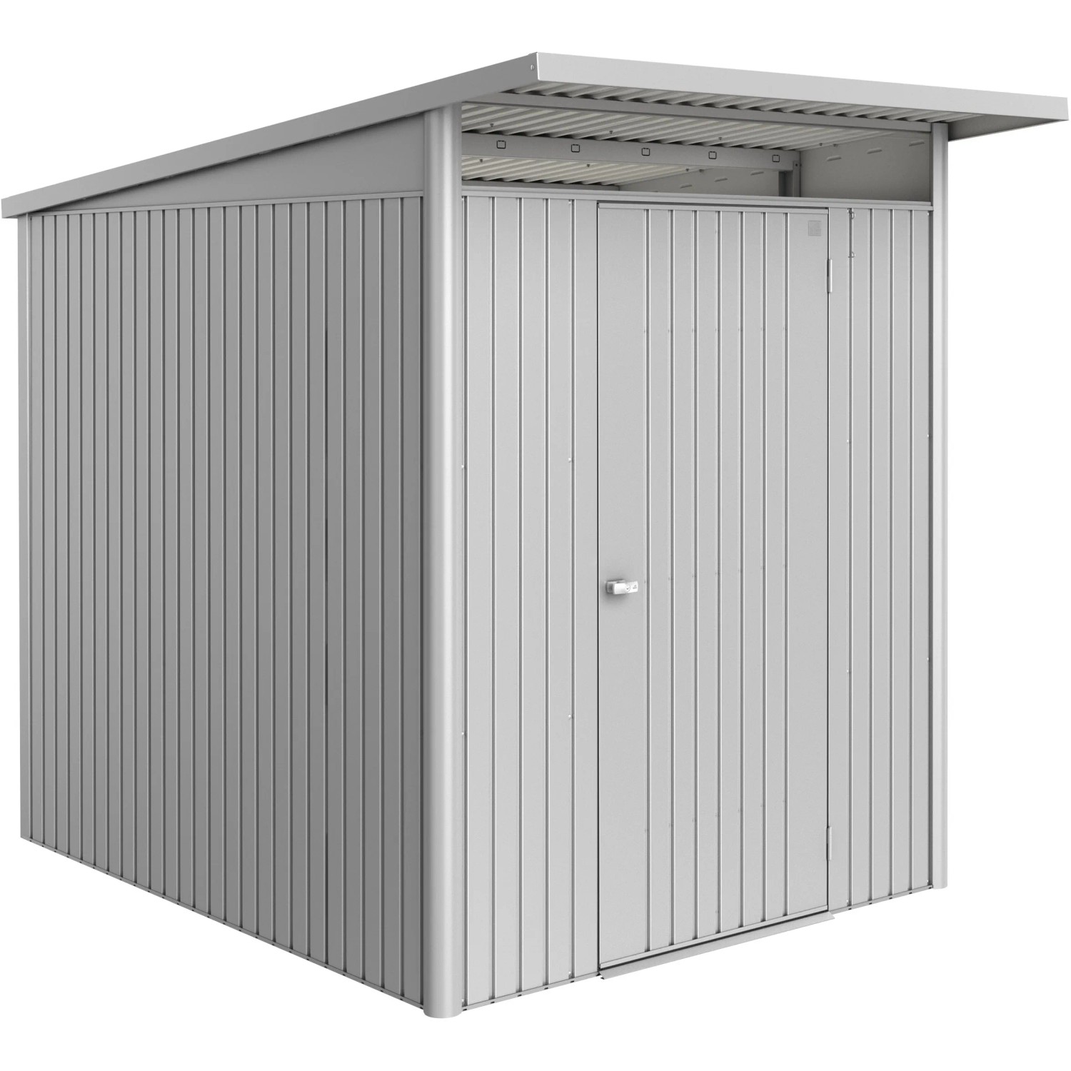 Biohort Domek ogr. metalowy AvantGarde ECO A2 drzwi standard, srebrny metalik
