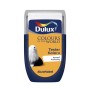 Tester koloru Dulux „Korzeń kurkumy”: Żółty odcień do ścian wewnętrznych.