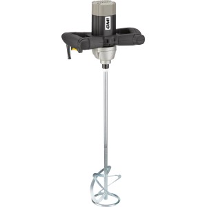 Mieszadło do farb i zapraw 1200 W z podwójnym uchwytem dla komfortowego mieszania.