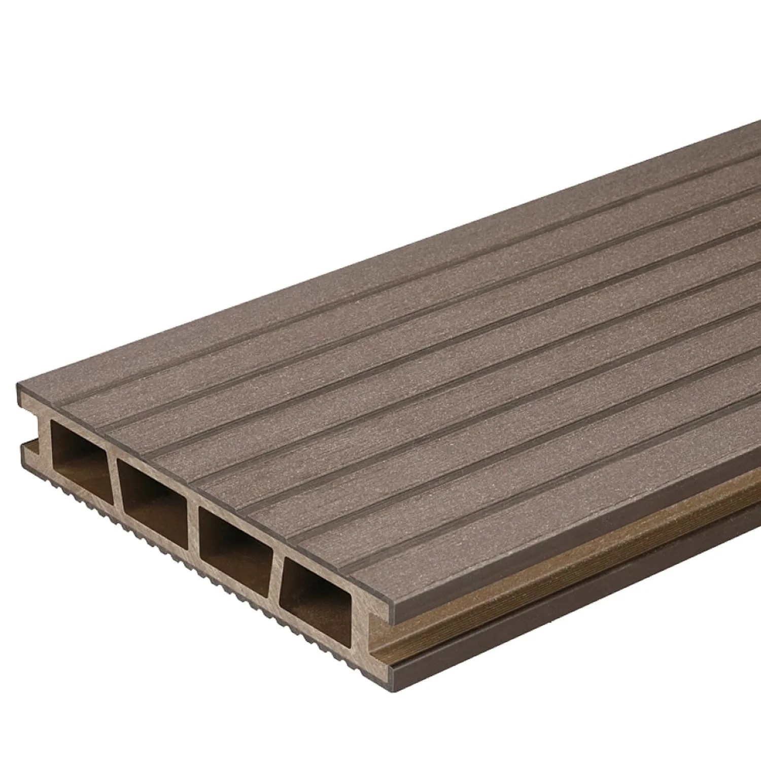 Deska WPC tarasowa orzech - 2,5 x 15 x 240 cm