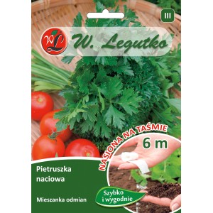 Zdjęcie opakowania nasion pietruszki W. Legutko.