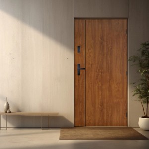 Pantor Drzwi zewnętrzne akustyczne SANTANDER złoty dąb 90P