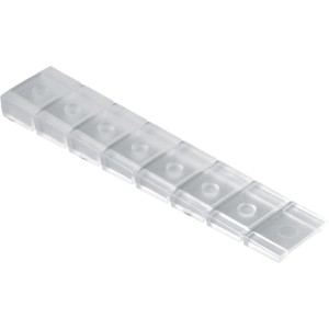 Podkładki Hettich, 4 przezroczyste plastikowe kliny odłamywane, 20x100mm, do mebli.