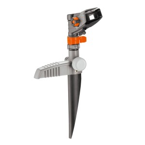 Gardena Comfort zraszacz impulsowy, sektorowy i kołowy na szpilce do nawadniania ogrodu.