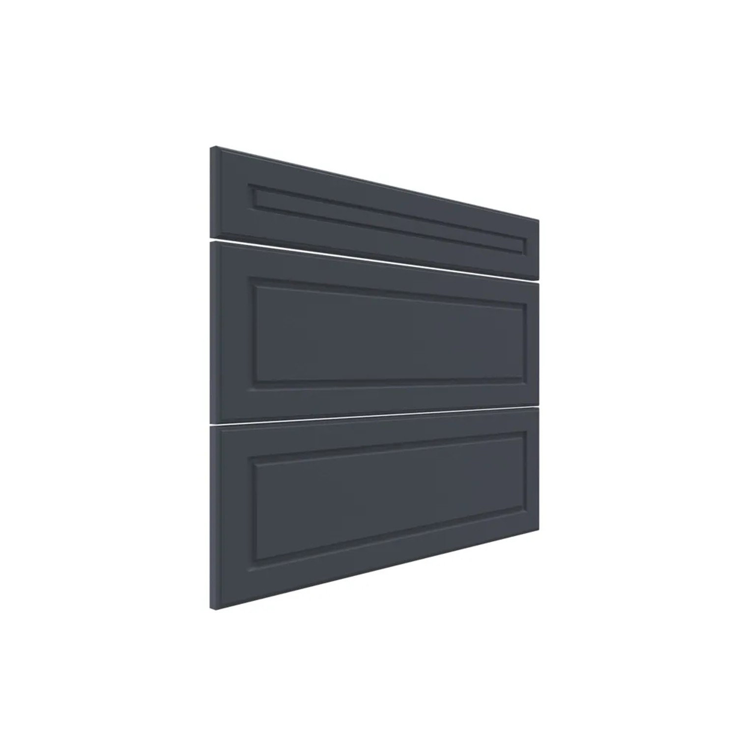Trzy fronty do szafki z szufladami Modena 80 cm indigo mat
