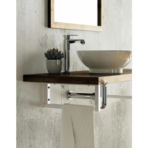 Agas Podpórka do półki model Loft czarny 180 × 300 mm