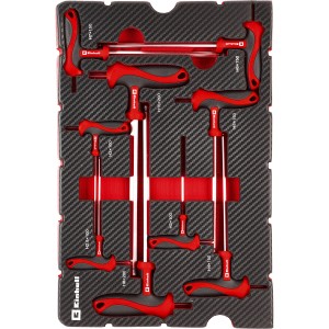 Einhell Wkład piankowy z zestawem wkrętaków imbusowych do walizki E-CASE - 9 cz.