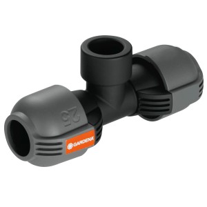 Gardena Trójnik 25 mm x 19 mm z gwintem wewnętrznym do systemów nawadniania.