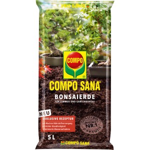 Compo Sana Ziemia do bonsai 5 l w worku: Specjalna ziemia do bonsai domowych i ogrodowych.