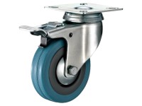 Domino Koło płytka z hamulcem 75mm 60kg guma