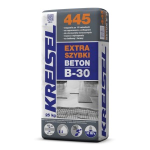 Kreisel Szybkowiążący beton B-30, worek 25 kg, do szybkich napraw i łatania wewnątrz i na zewnątrz.