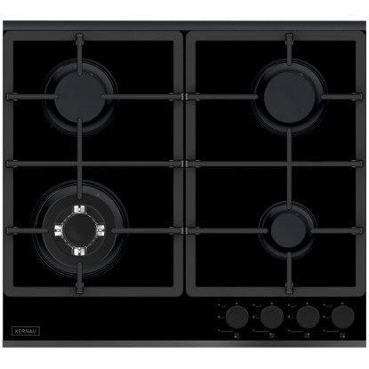 Płyta gaz Kernau KGH6464 Czarna 6 x 59 x 52 cm