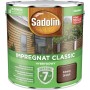 Ciemnobrązowa lazura do drewna Sadolin do użytku zewnętrznego. Impregnat do drewna na fasady i ogrodzenia.