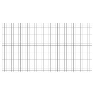 Szary panel ogrodzeniowy t.b.t. z metalu do ogrodu.