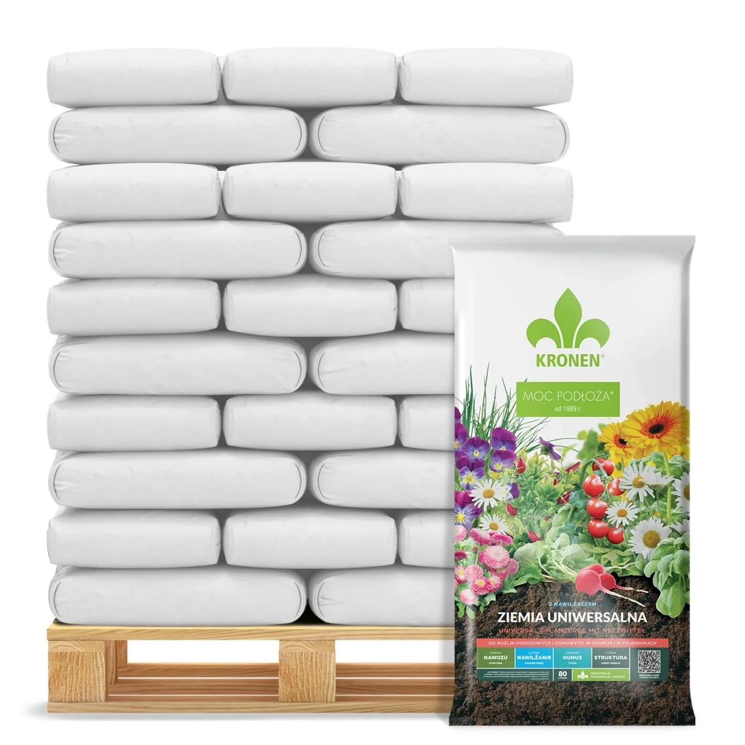 Kronen podłoże z nawliżaczem - 36 x 80 l